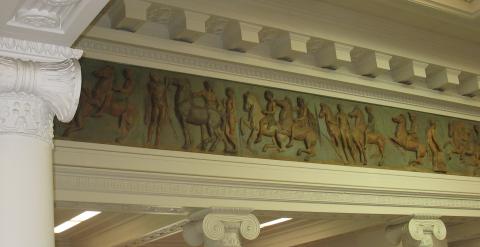 Reproduction Of Parthenon Frieze At Central Library | Sac