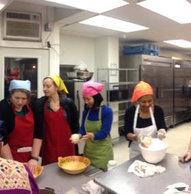 Estela background with cooking class