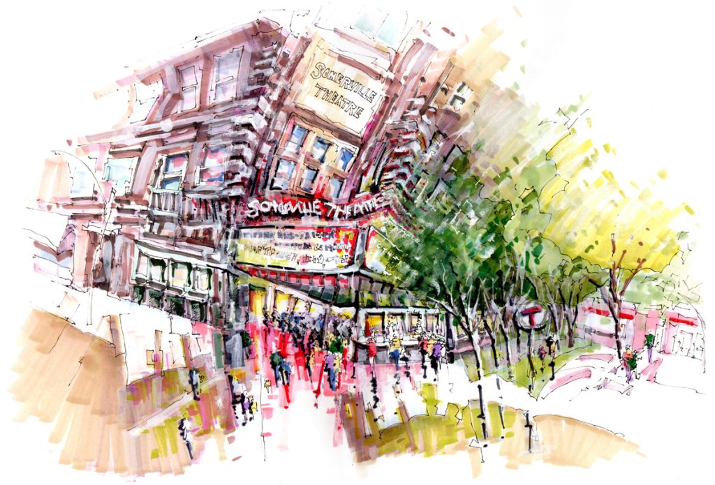 Seth Berkowtiz_Somerville Theatre_Mixed Media